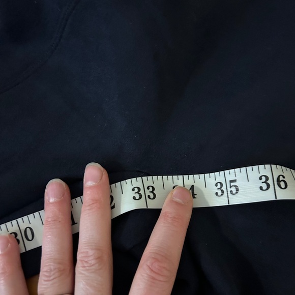 SPANX Faux Suede Pull On Ponte Leggings Size Small Navy Blue‎ High Rise - Picture 6 of 6